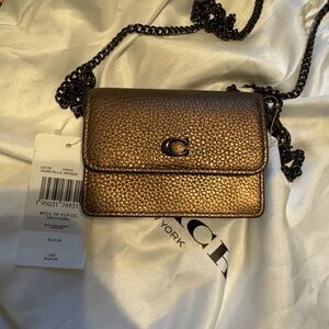 Coach half flap card card case